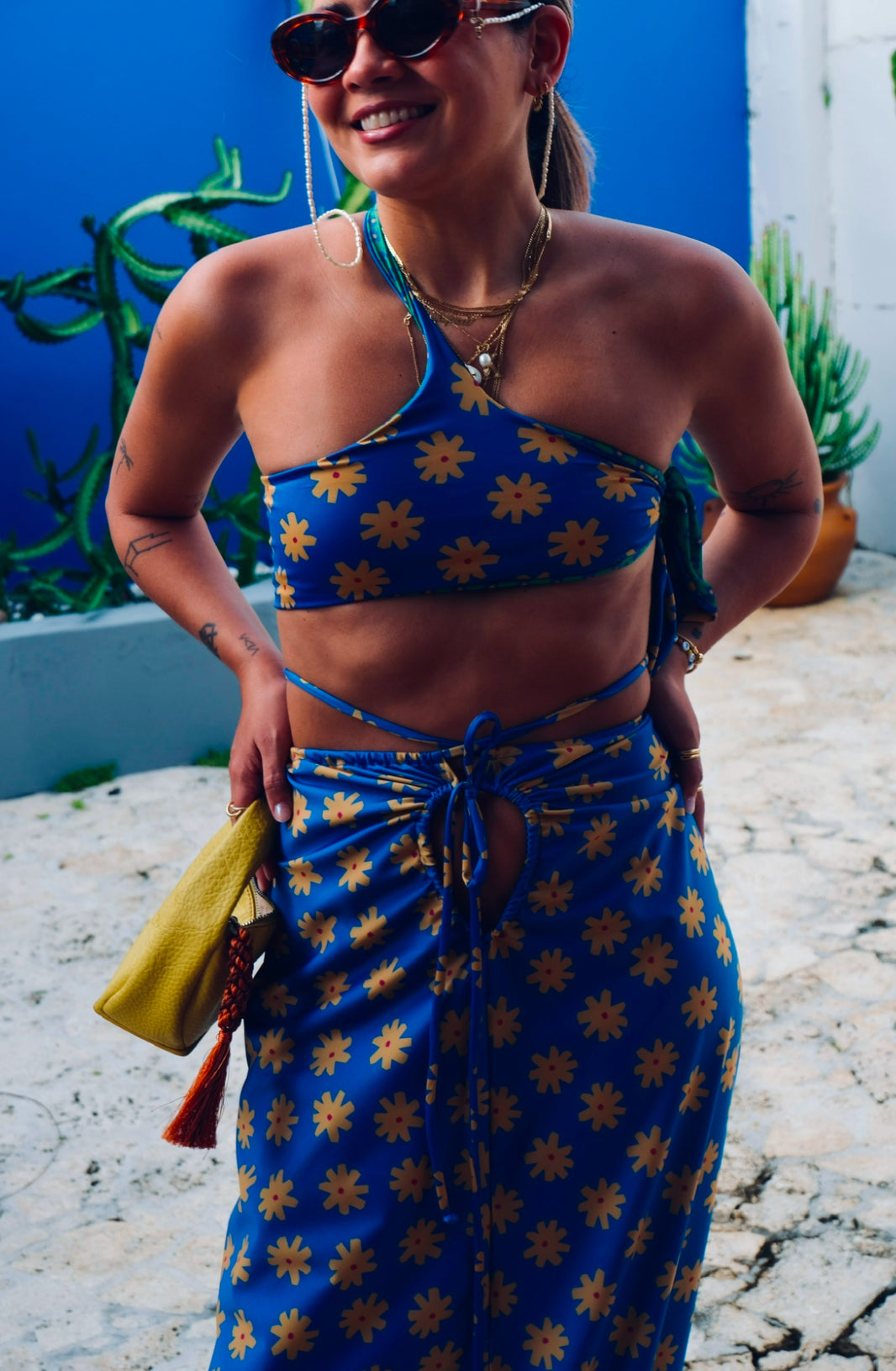 TROPICO POMPON MULTI DRESS