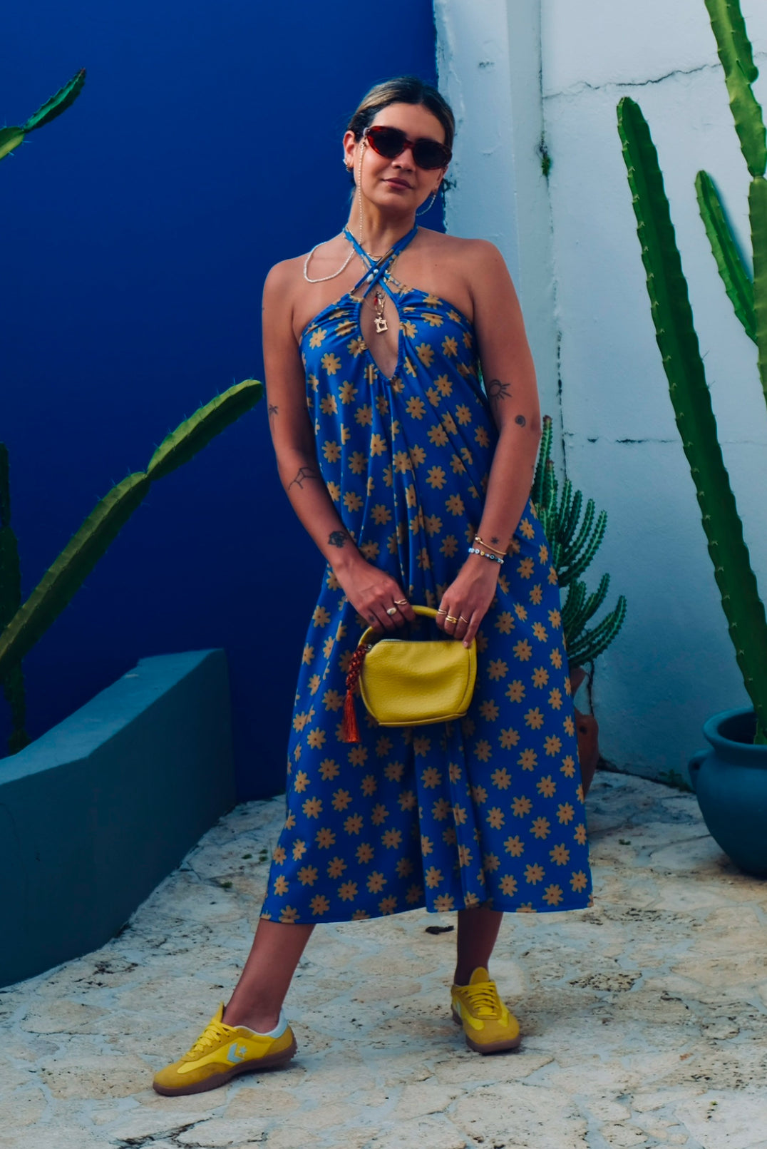 TROPICO POMPON MULTI DRESS